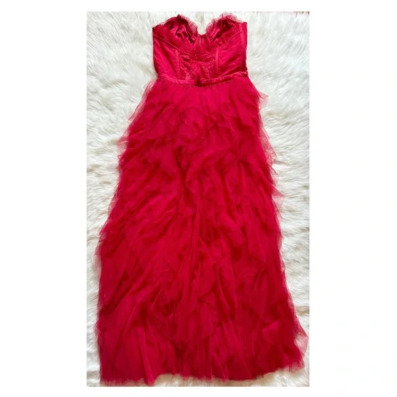 New! FOR LOVE & LEMONS Bustier Gown / Corset Lace Maxi Dress - Picture 11 of 15